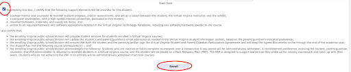 Review the Enrollment Terms.  Click the box to agree to the terms.  Click Enroll.  You will automatically be transferred to the Payment Queue.